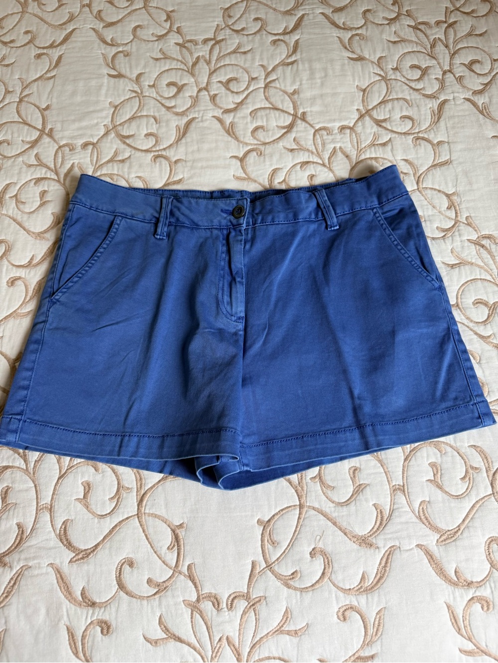 Classic Women's Blue Cotton Shorts